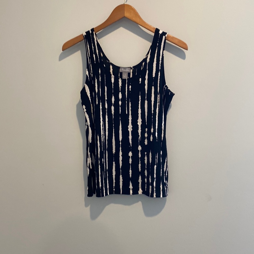 Black and White Travelers tank top